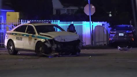 MDPD officer hospitalized after crash in Miami Shores during investigation